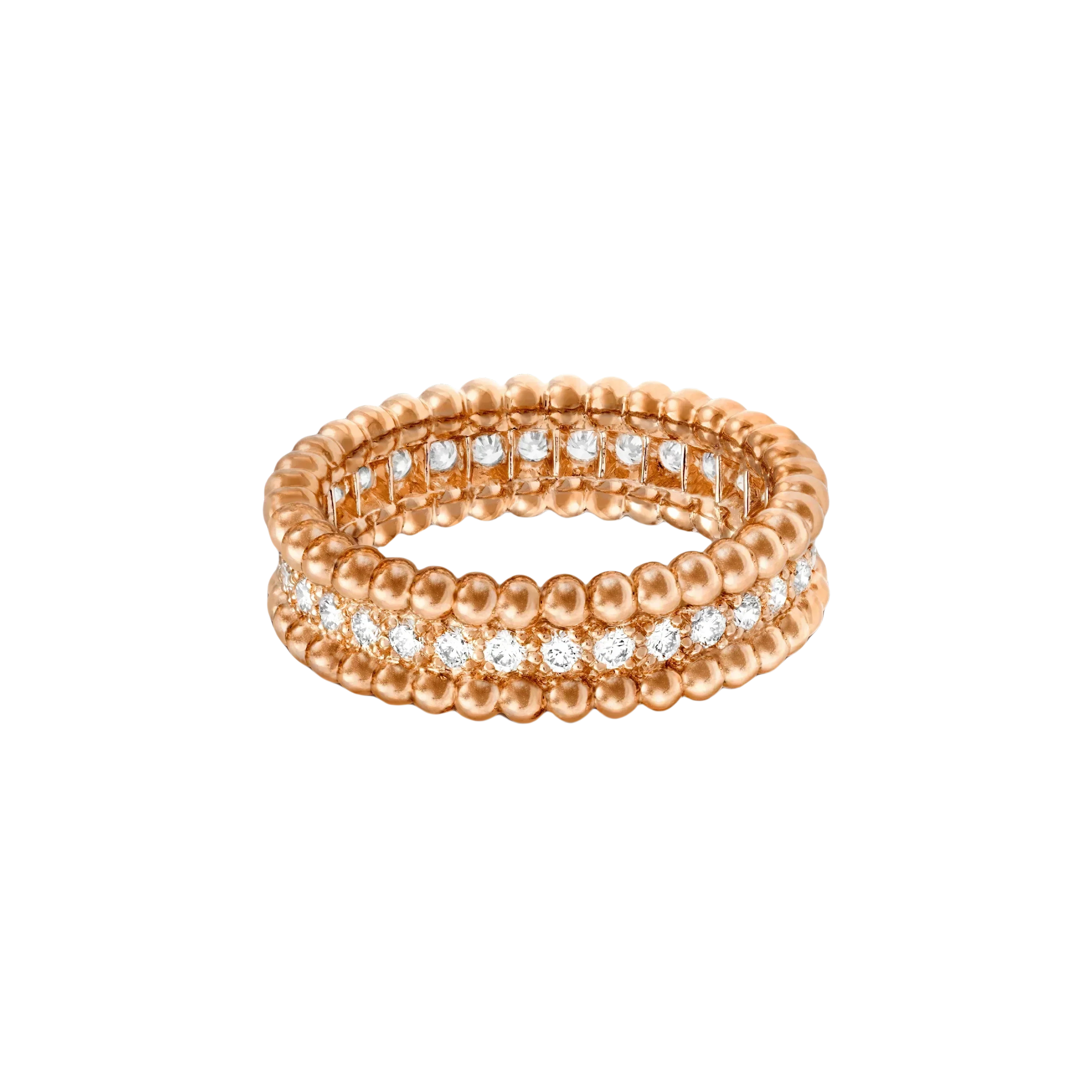 [Van Cleef Arpels]PERLEE DIAMOND ROSE GOLD RING