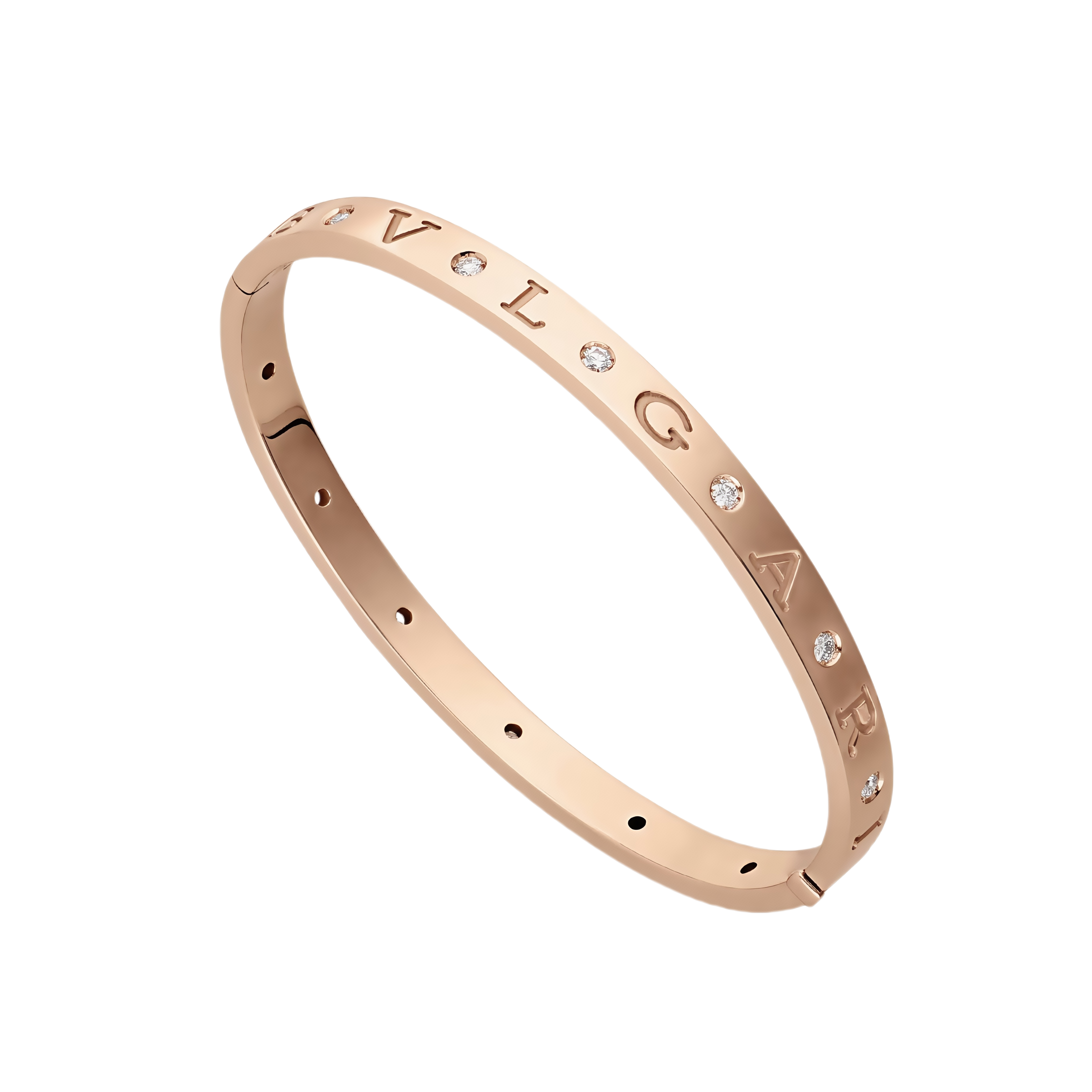 [Bulgari]ZERO 1 PINK GOLD 12 DIAMONDS BRACELET