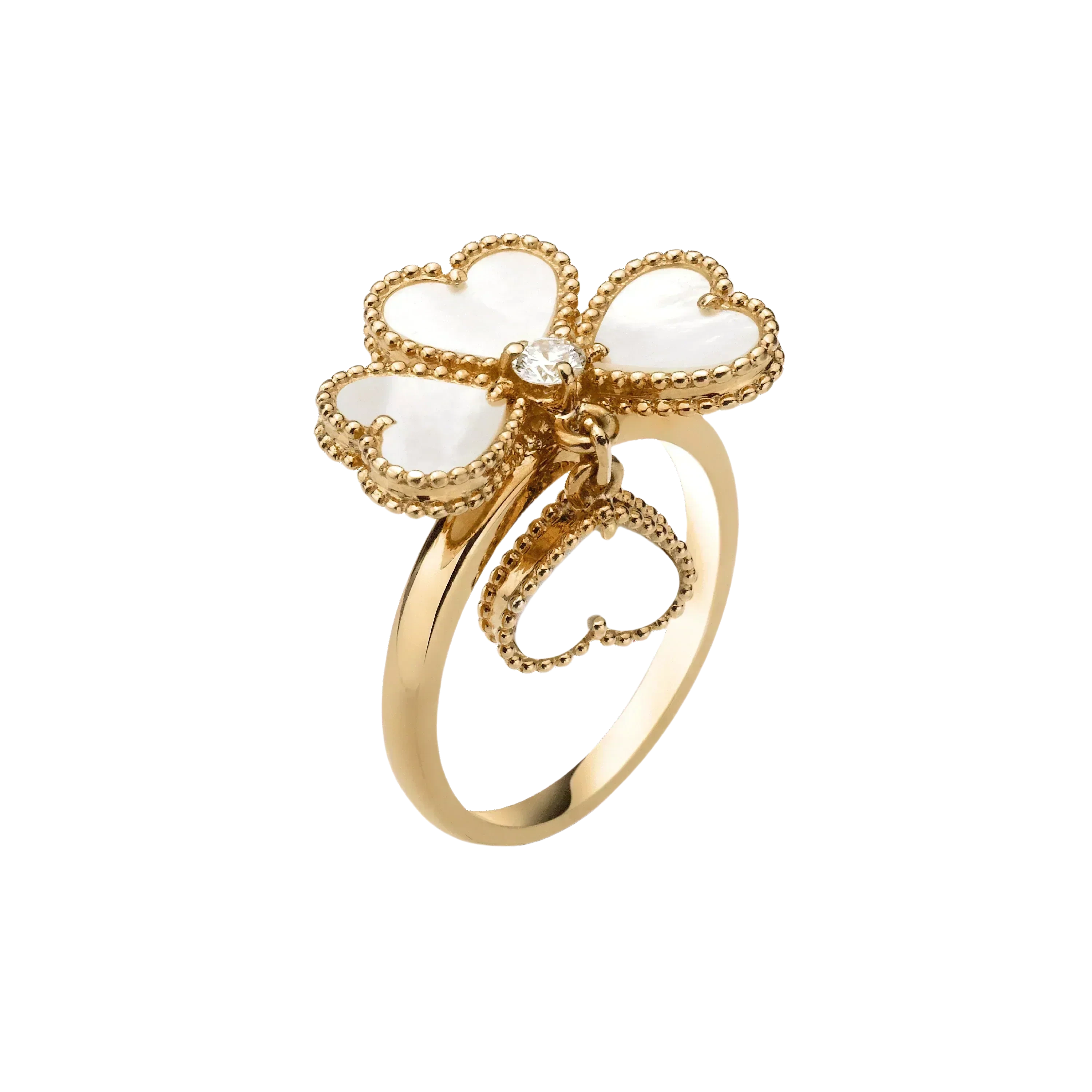 [Van Cleef Arpels]SWEET CLOVER WHITE MOP RING