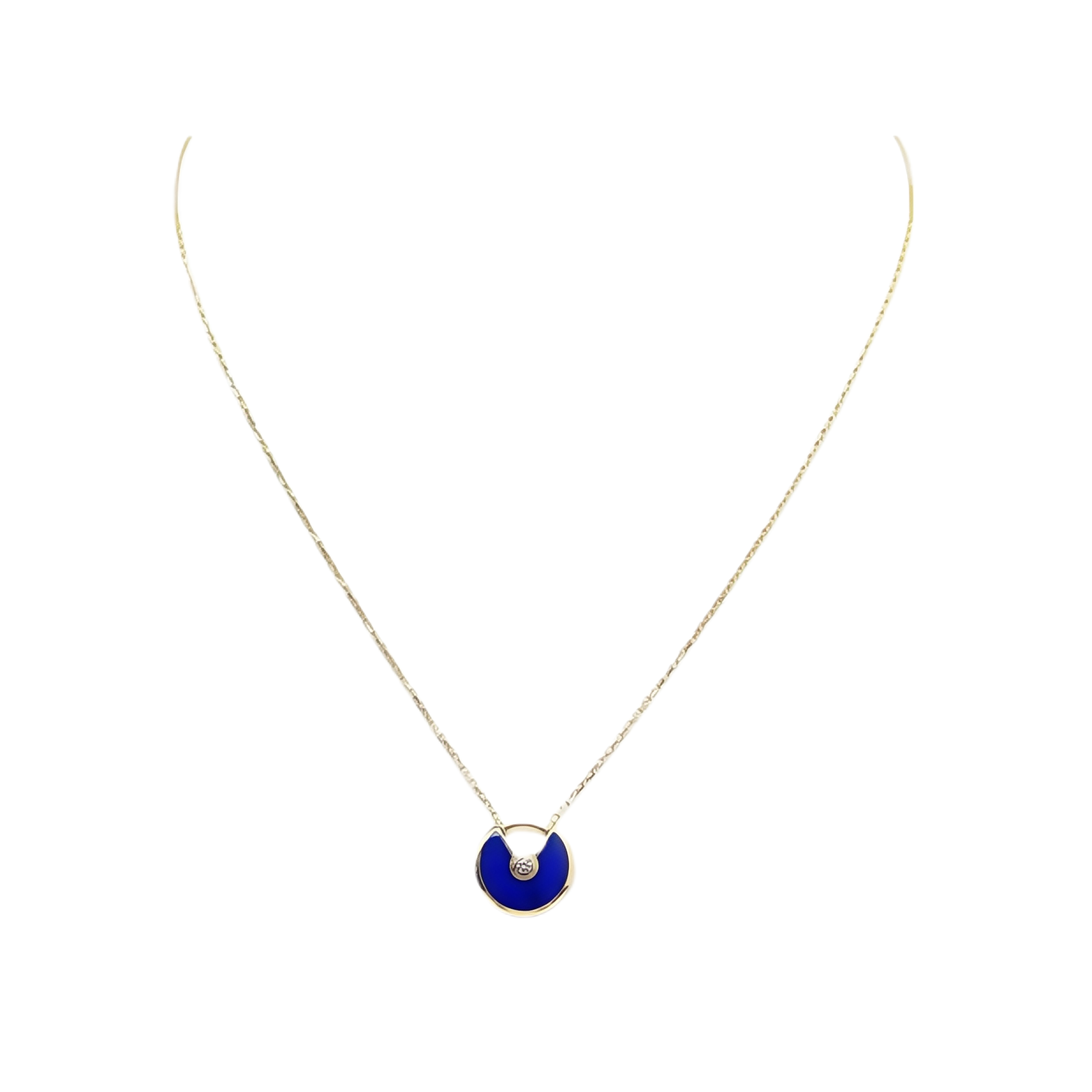 [Cartier]AMULETTE ROSE GOLD AGATE NECKLACE