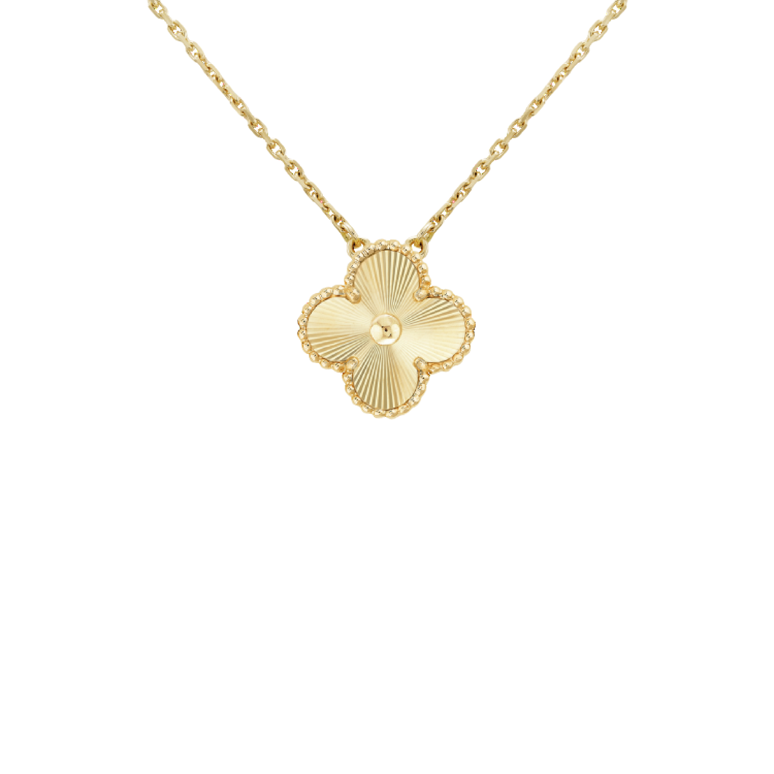 [Van Cleef Arpels]CLOVER 15MM LASER NECKLACE