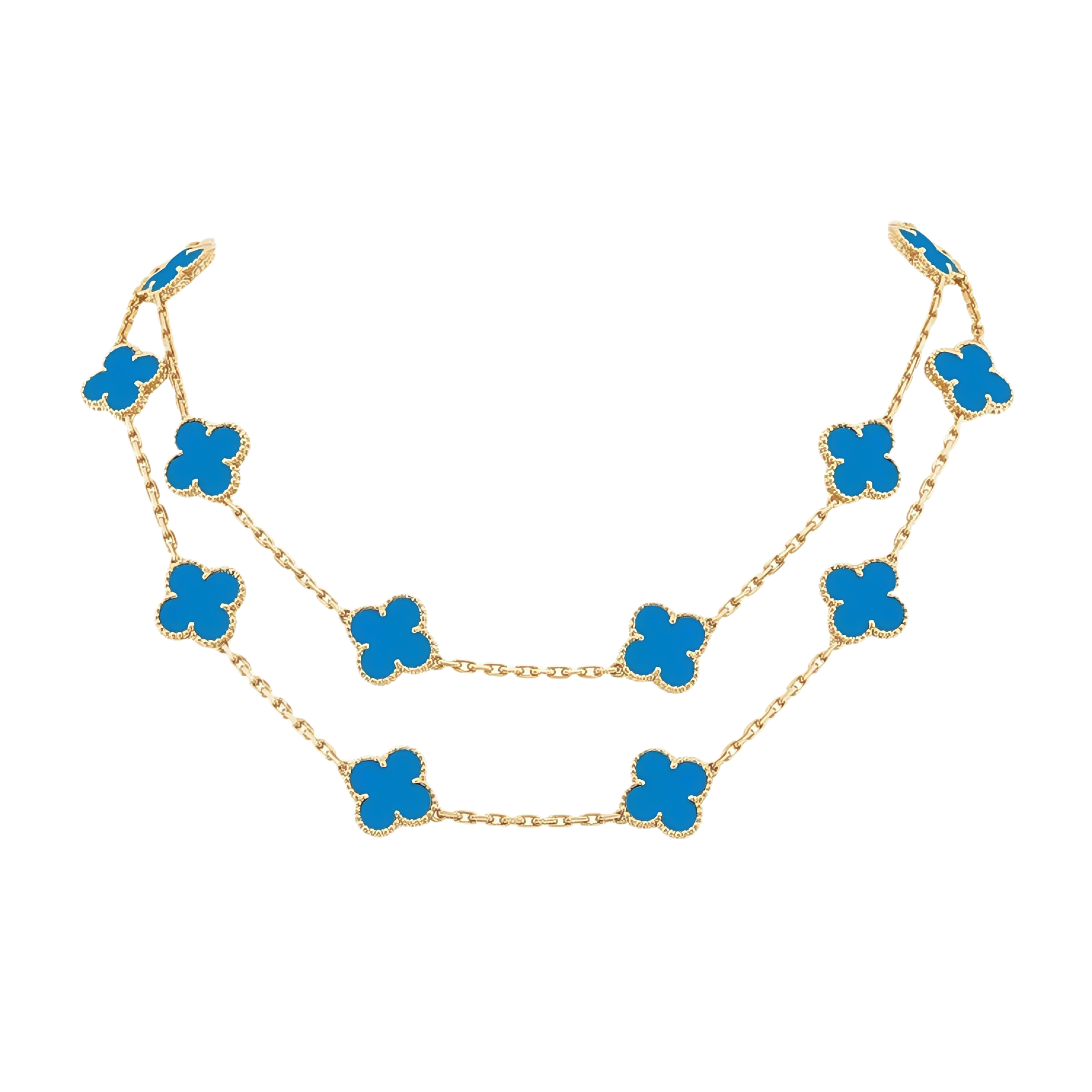 [Van Cleef Arpels]CLOVER 20 MOTIFS TURQUOISE GOLD
